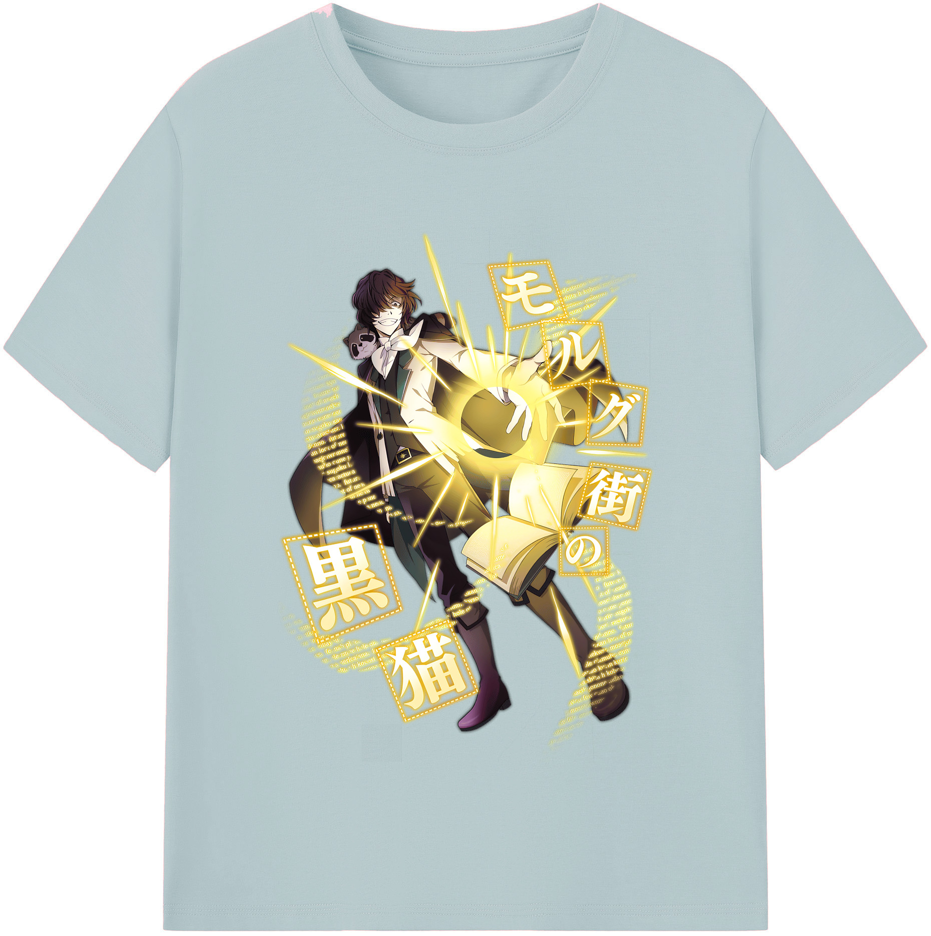（画像用） 文豪ストレイドッグス Bungo Stray Dogs 綿100％半袖Tシャツ（フロントプリント）